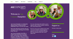 Desktop Screenshot of ageconcernhampshire.org.uk