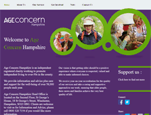 Tablet Screenshot of ageconcernhampshire.org.uk
